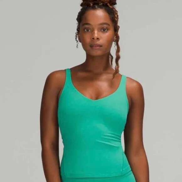 NWT Lululemon Align Waist-Length Tank Top - Maldives Green - Picture 5 of 8